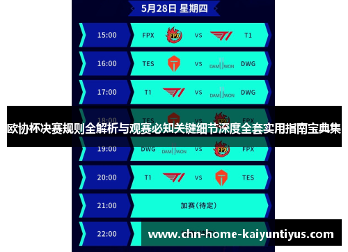 欧协杯决赛规则全解析与观赛必知关键细节深度全套实用指南宝典集 欧协杯决赛规则全解析与观赛必知关键细节深度全套实用指南宝典集