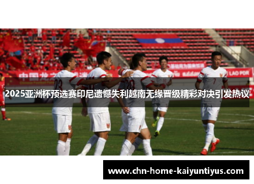 2025亚洲杯预选赛印尼遗憾失利越南无缘晋级精彩对决引发热议 2025亚洲杯预选赛印尼遗憾失利越南无缘晋级精彩对决引发热议